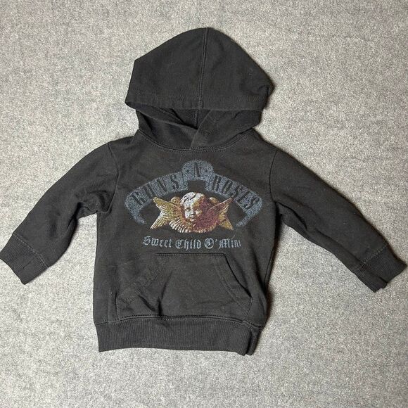 Guns N’ Roses Baby Hoodie Black Size 12M - Picture 1 of 4